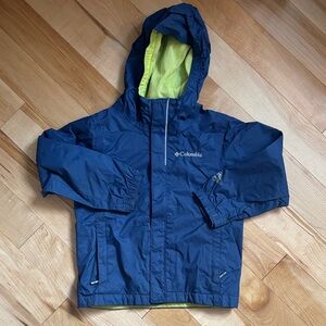 Columbia Kids Navy Rain jacket (xxs/4-5)